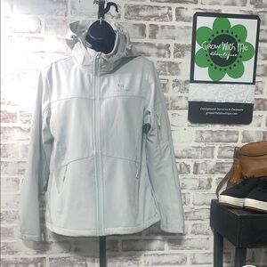 Camel Crown Light Gray Hooded Jacket